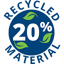 20% Recycled Material